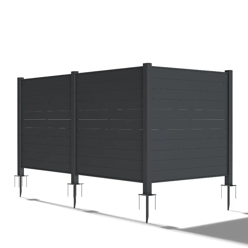 Recinzione Decorativa in Metallo per Giardino, Cortile, Terrazza, Schermo Privacy Esterno, Contenitore per Rifiuti, Arredamento da Esterno