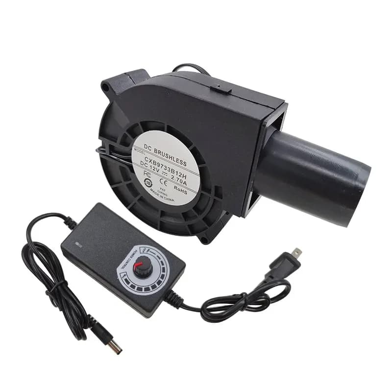 1 pz 9733 Ventilatore Dc 12 V 2.7a Alto Volume D'aria Turbo Ventilatore 5500-5800 Rpm Ventola a Pressione Centrale Utensili Elettrici Parti US/EU