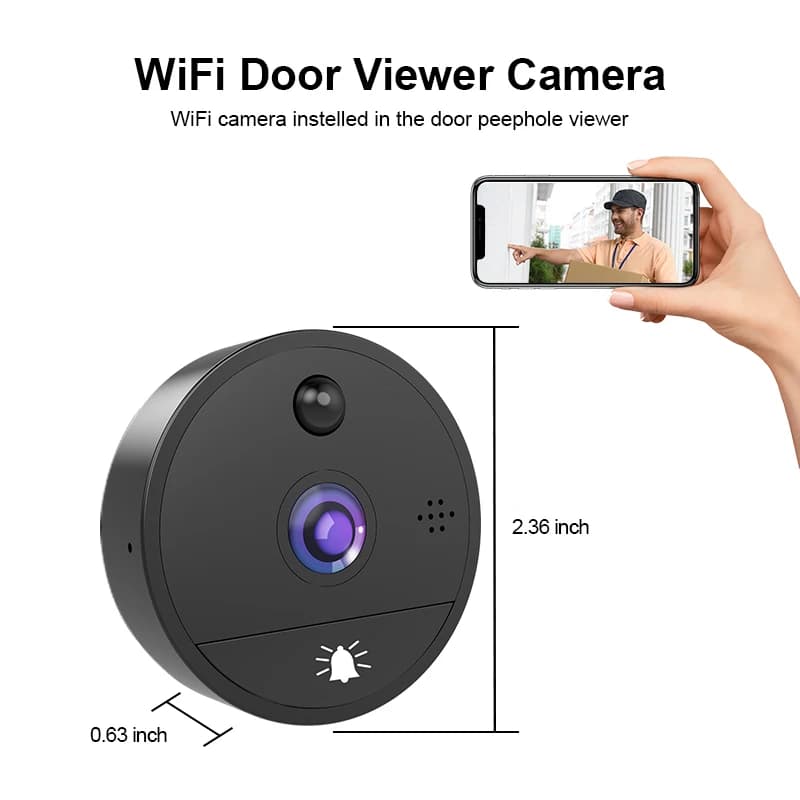 Videocitofono Wireless con Schermo da 4,3 Pollici, Tuya Smart 3MP, Scheda TF, Rilevamento Radar, Visione Notturna