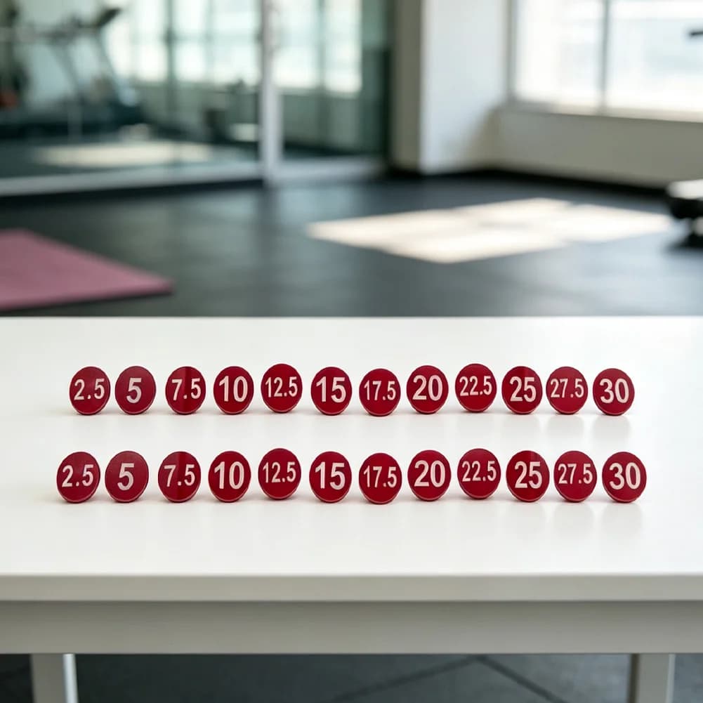 24x Dumbbell Rack Number Label Stickers For Acrylic Gym Weight Markers 5kg-30kg Dumbbells Accessories
