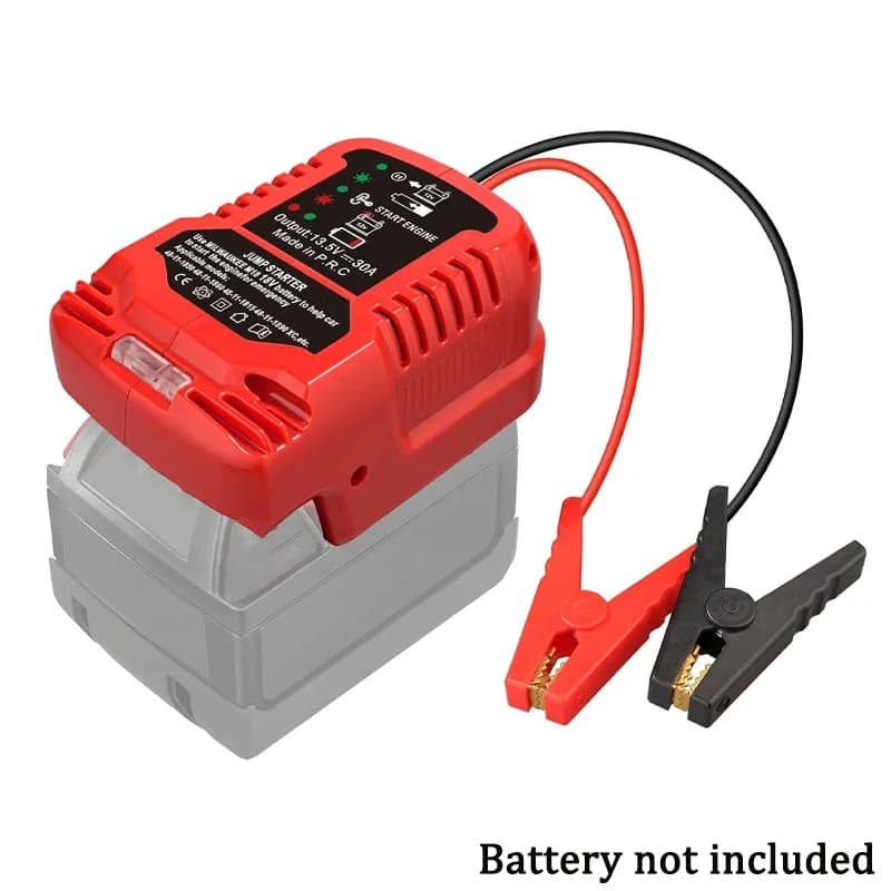 Adattatore per avviatori di emergenza per auto, compatibile con batterie agli ioni di litio Hans 18V, cavo per avviamento auto, utilizzabile con camion e SUV, pratico.