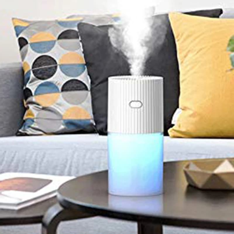 RALCA-Mini umidificatore a nebbia fredda portatile personale 300ML e 7 colori luce notturna a LED con USB sussurro funzionamento silenzioso automatico