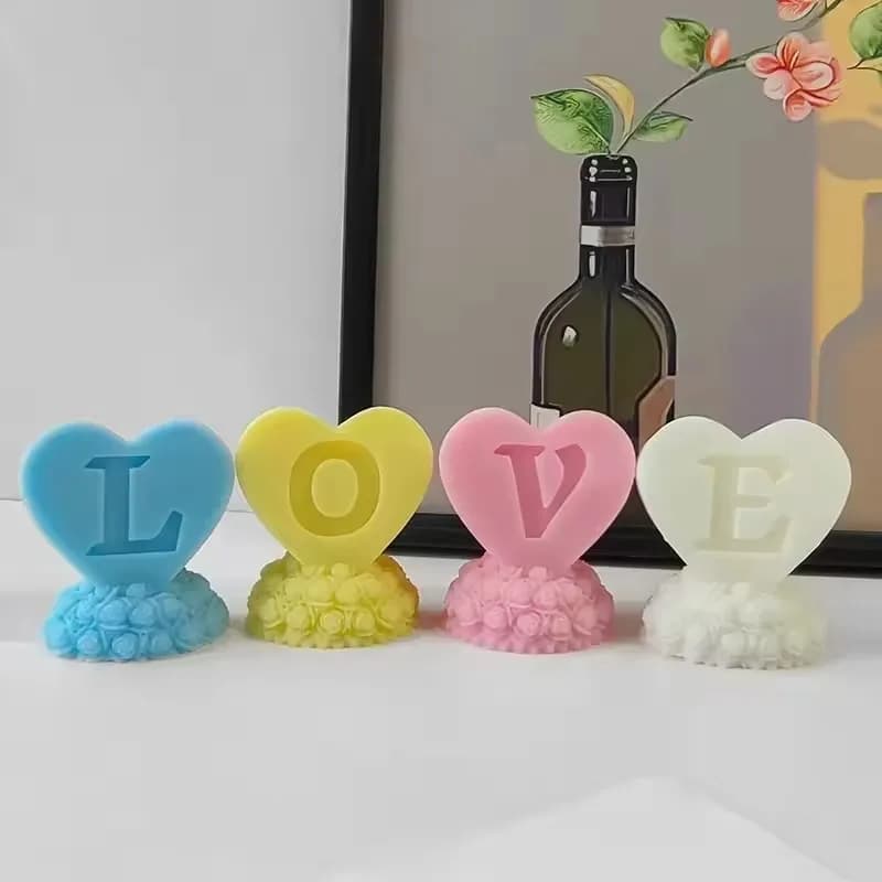 Stampo in Silicone a Forma di Rosa, Stampo per Candele Profumate a Rosa, Stampo in Silicone Fai-da-Te