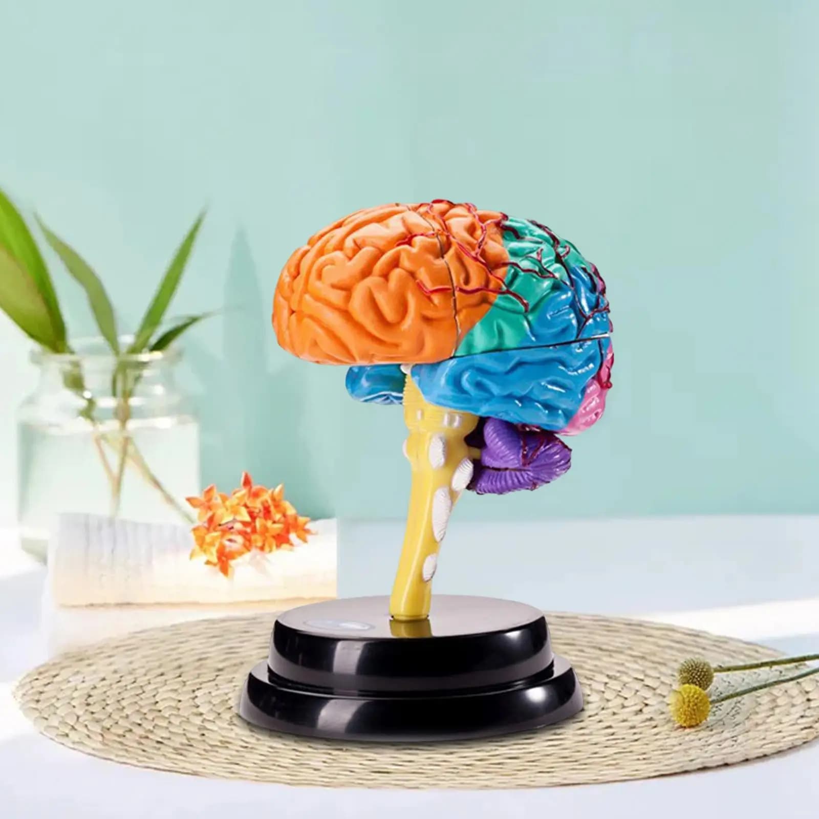 Modello di cervello umano anatomia giocattolo educativo modelli anatomici del cervello strumento di visualizzazione dello studio modello di insegnamento 3D per l'insegnamento dell'aula