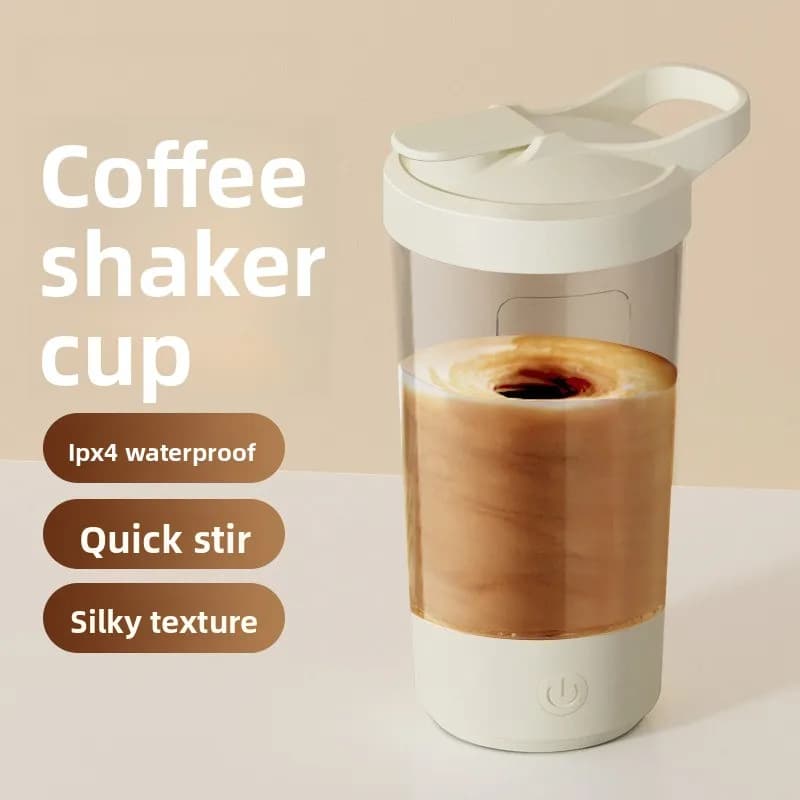 Tazza Elettrica Portatile con Miscelatore Automatico, Bottiglia Shaker per Proteine in Polvere e Frullati, Bicchiere Miscelatore USB Ricaricabile