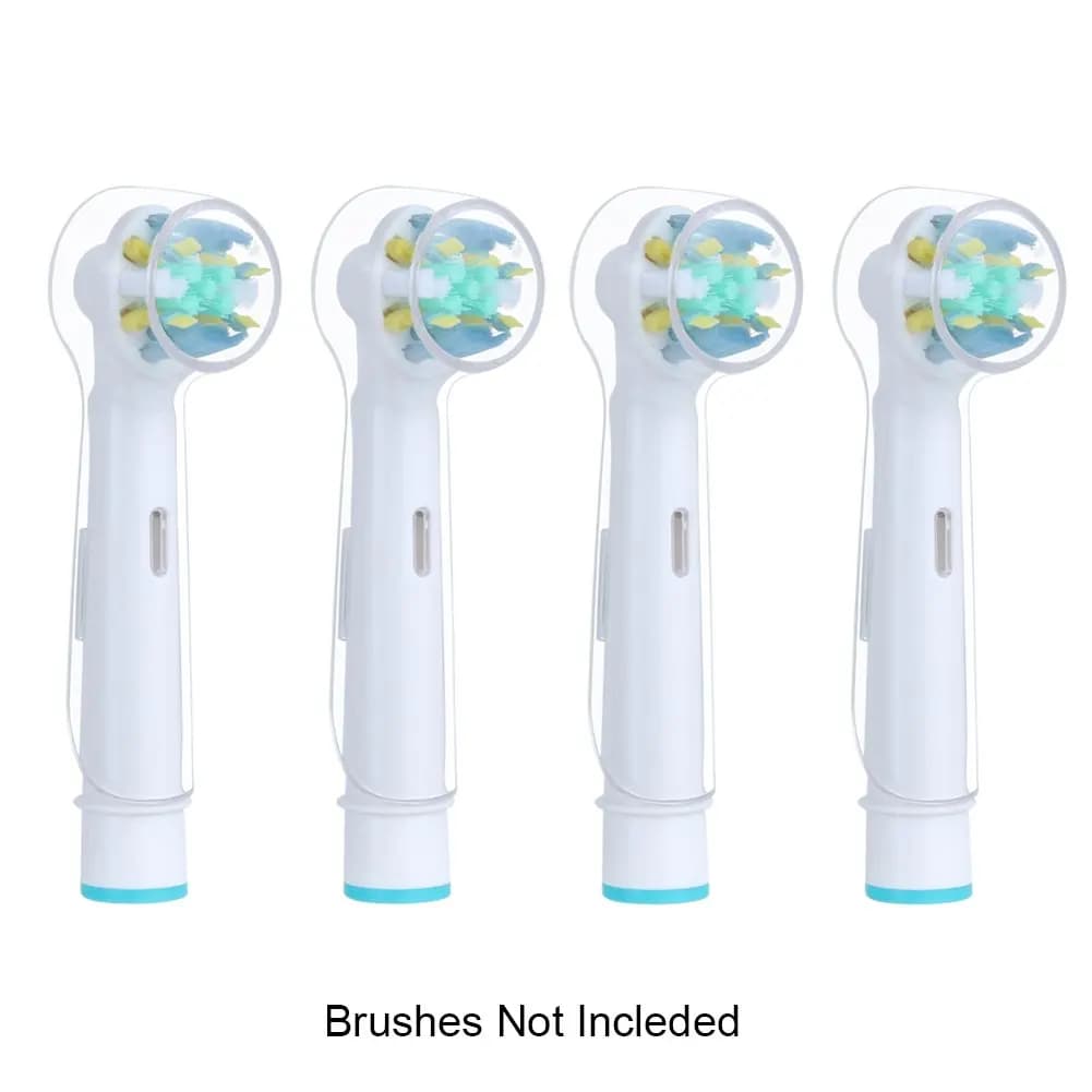 4 pcs electric toothbrush cover for Braun Oral B protective cover for transparent dust head for camping trips at home