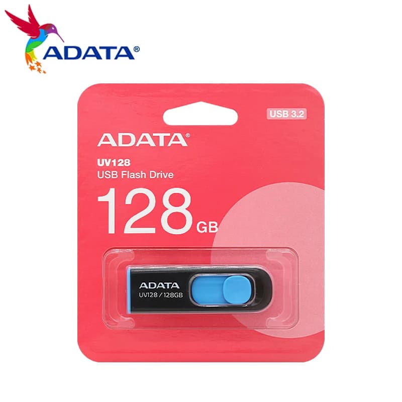 ADATA UV128 USB3.2 Gen 1 Flash Disk Memory Stick ad alta velocità 32 GB 64 GB 128 GB 256 GBU Stick per computer