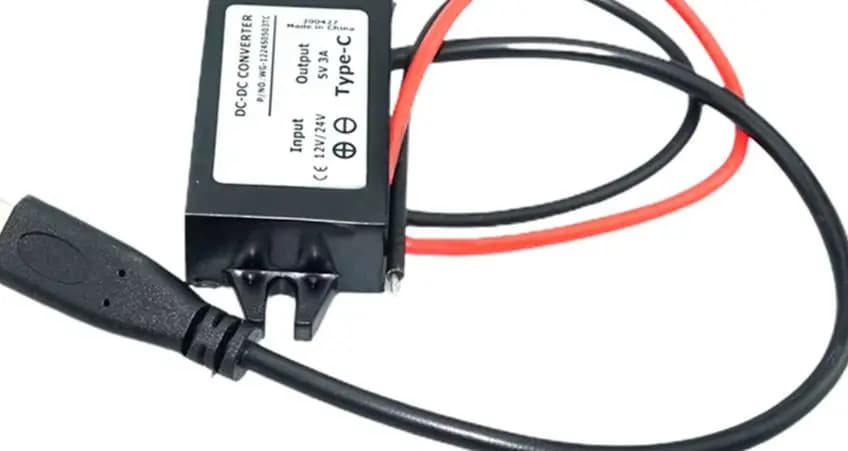 12V 24V To 5V USB C DC-DC Converter Step Down Power Adapter For Car For Dash Cam For Navigator Electronic Device Accessories