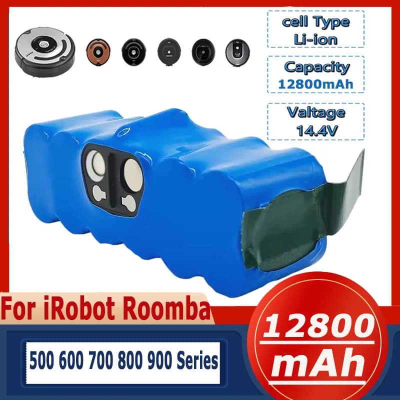 For iRobot Roomba500 Battery 14.4V 12800mAh For Roomba Vacuum Cleaner 500 600 700 800 Rechargeable Battery