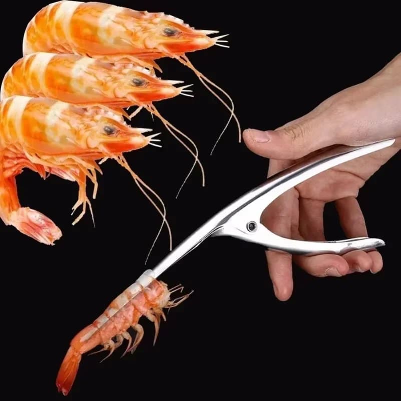 Nuovo Sbucciatore di Gamberetti, Utensile da Cucina, Coltello per Gamberi, Sgusciatore di Aragoste, Accessori in Acciaio Inox per Frutti di Mare