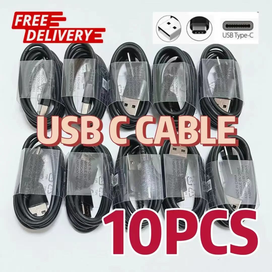 MFIGlGK Bulk Lotto 10x Cavo USB C Cavo di tipo C per caricabatterie rapido da 4 piedi per Samsung S8 S9 S10 Note10 Android per Google per Xiaomi