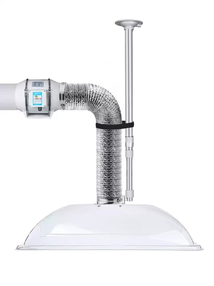 Round Hood Moxa Smoke Extractor Mobile Exhaust System Smoke Suction Machine For Home Commercial Air Purifier