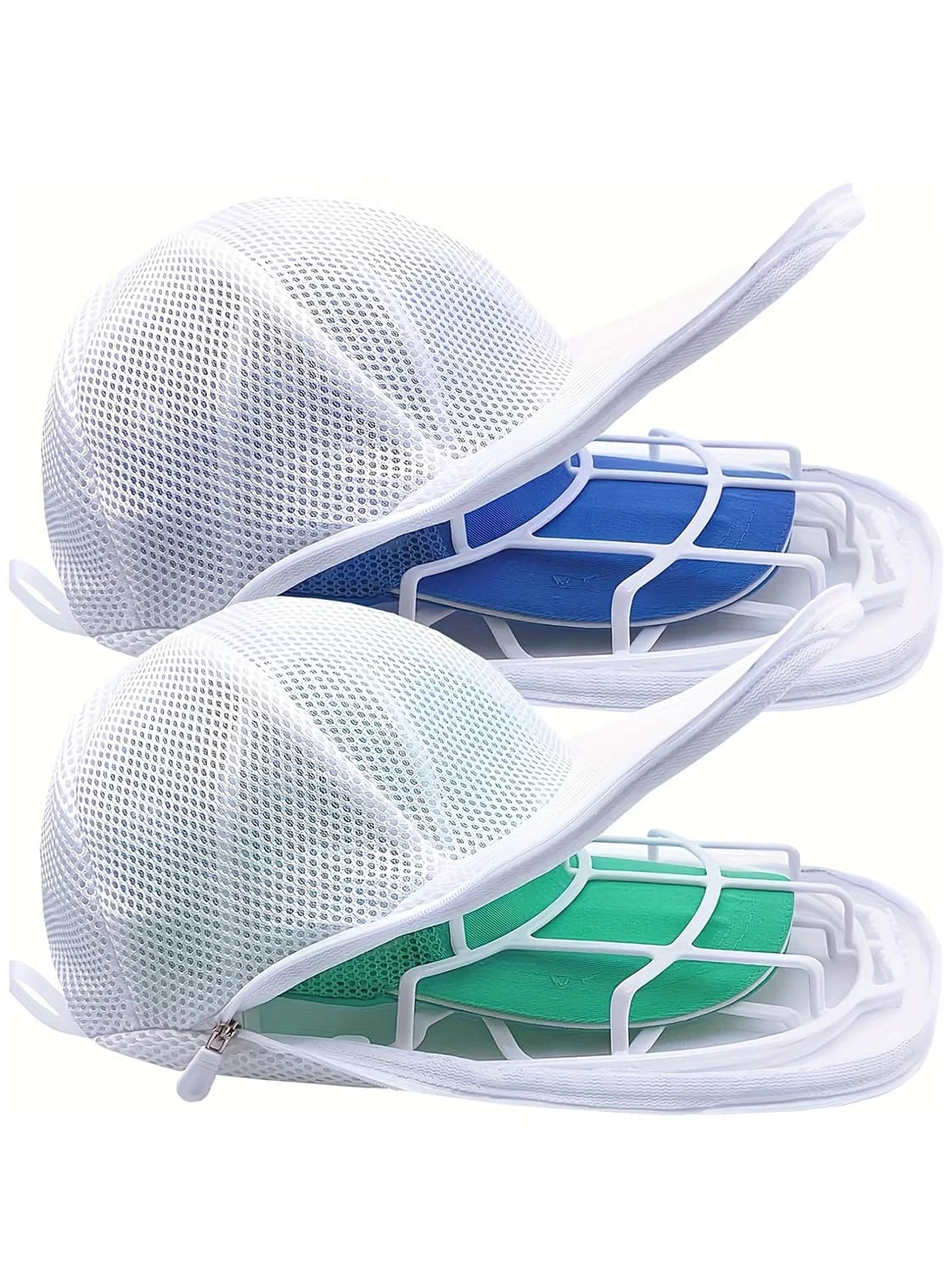 Set of 2 pieces/set to wash hats, duck beak baseball cap, wash and integrated solar drying, non-deformed washing machine protective rack