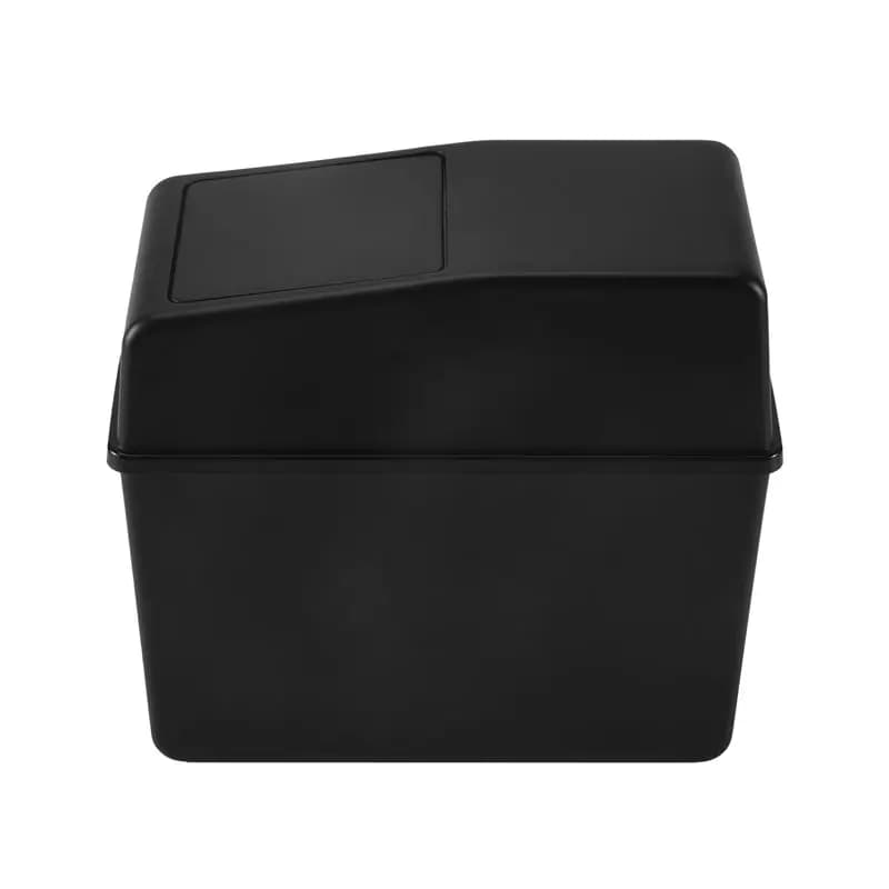 ASMA-Car Trash Can With Lid Vehicle Can Garbage Organizer Large Wastebasket Bin For Auto,Home Car Interior Black