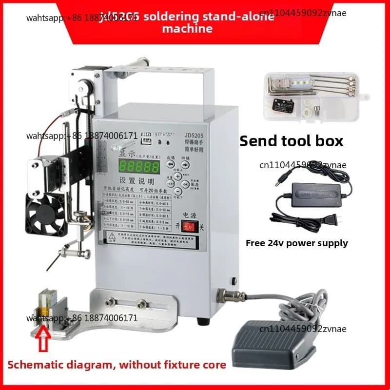 Semi-automatic soldering machine foot-pedal soldering table electric soldering iron circuit board USB aviation plug