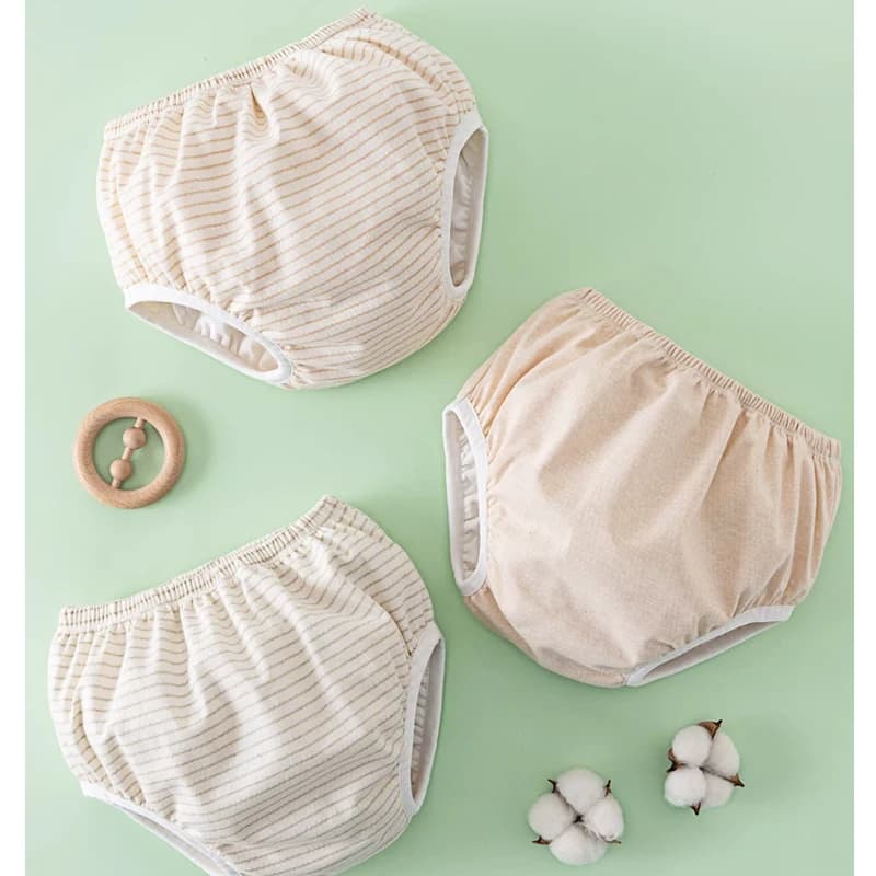 Pannolini in tessuto impermeabile ABDL, slip, biancheria intima riutilizzabile, morbidi, a vita alta, in puro cotone, mutandine da allenamento, bloomers.