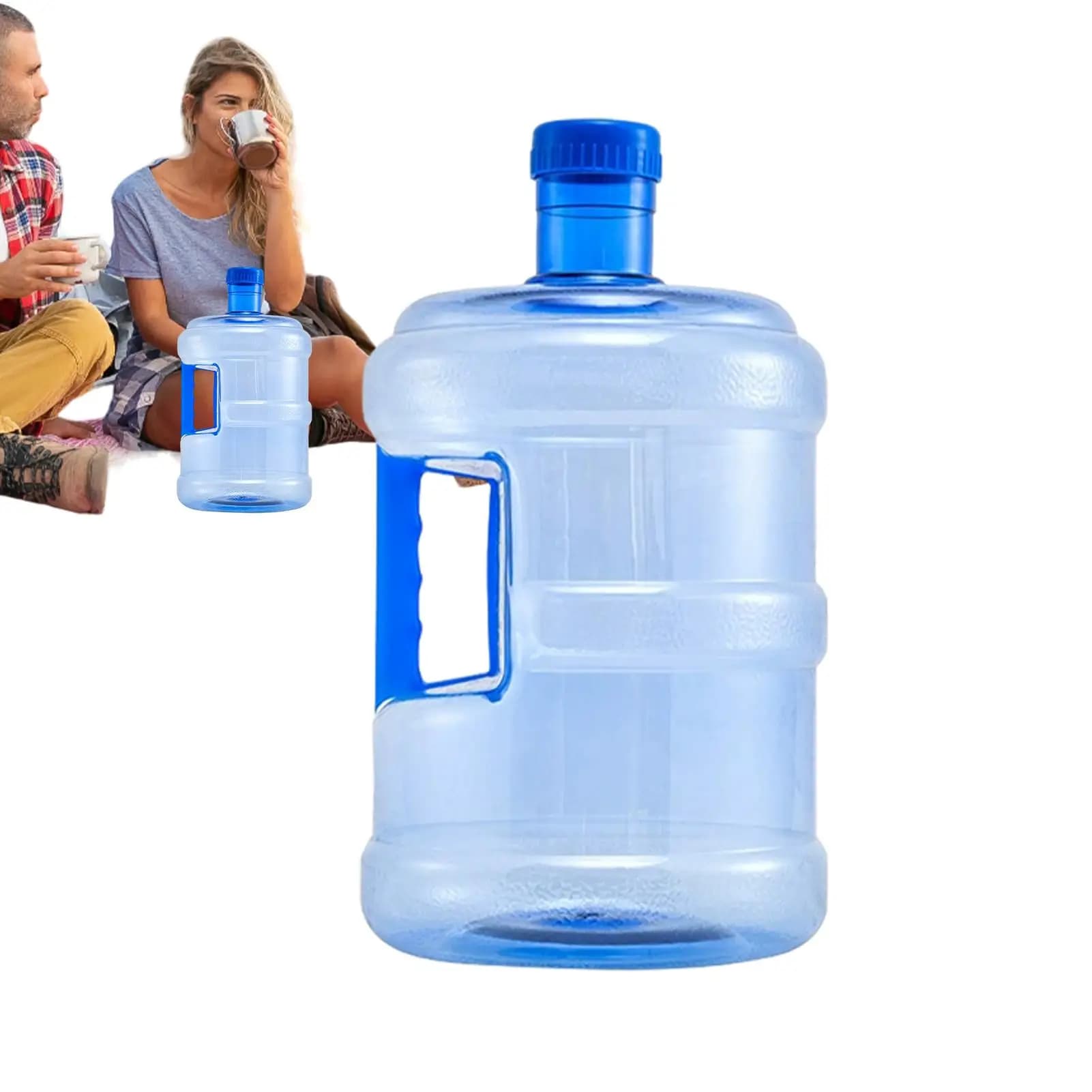 Contenitore per Acqua Pura da 5/7,5L, Bottiglia Riutilizzabile Portatile, Contenitore per Acqua Minerale, Secchio per Auto e Outdoor, Dispenser per Alimenti