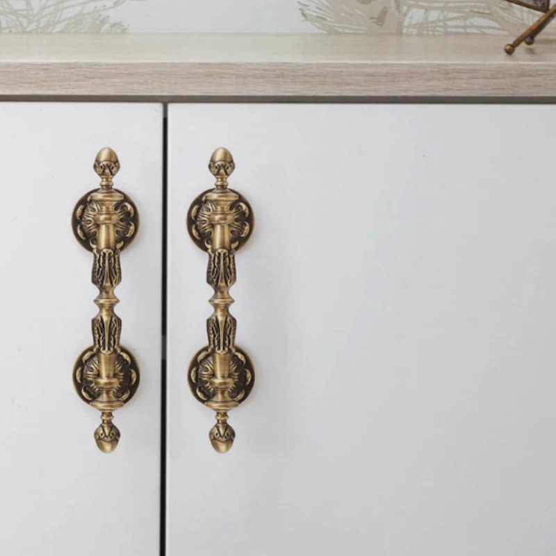 Maniglie per mobili in ottone massiccio nordico Maniglie con bellissimi modelli per armadi e cassetti Armadi di lusso Scarpiera Tira