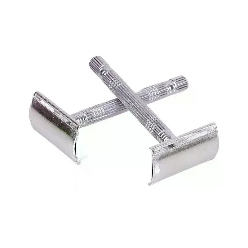 /JCS/Edge Beard Hair Shaving Men's Traditional Classic Beard Razor Shaver Stainless Steel Safety Mens Trimmer Blades+Box Double