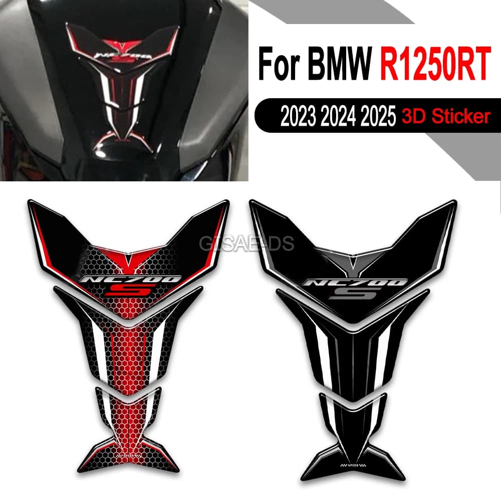 Per Honda NC 700 S NC700S Moto Rilievo del Carro Armato Lato Kit Olio Combustibile Ginocchio Protezione Della Decalcomania Dell'emblema