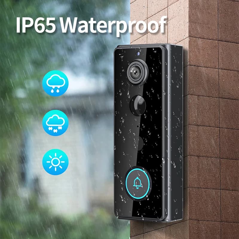 2MP 1080P Tuya APP Low Comsunption Battery Power WIFI IP Doorbell Video Door Phone Visual Doorviewer Camera Peephole Viewer