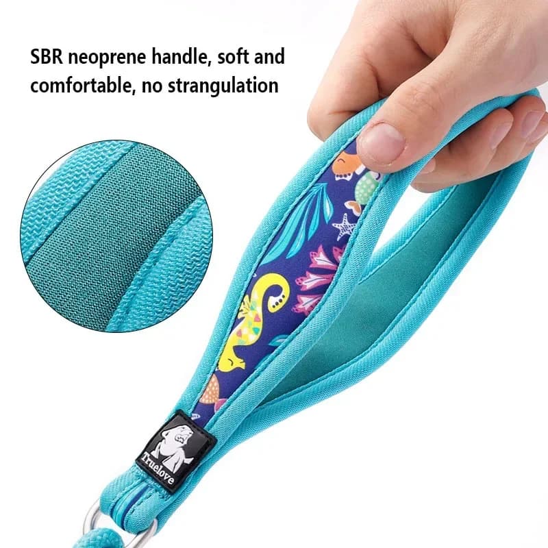 TRUELOVE TLL25761 Guinzaglio per animali domestici comodo e resistente all'usura Manico in neoprene SBR Tessuto in poliestere ad alta odontoiatria e resistente agli strappi