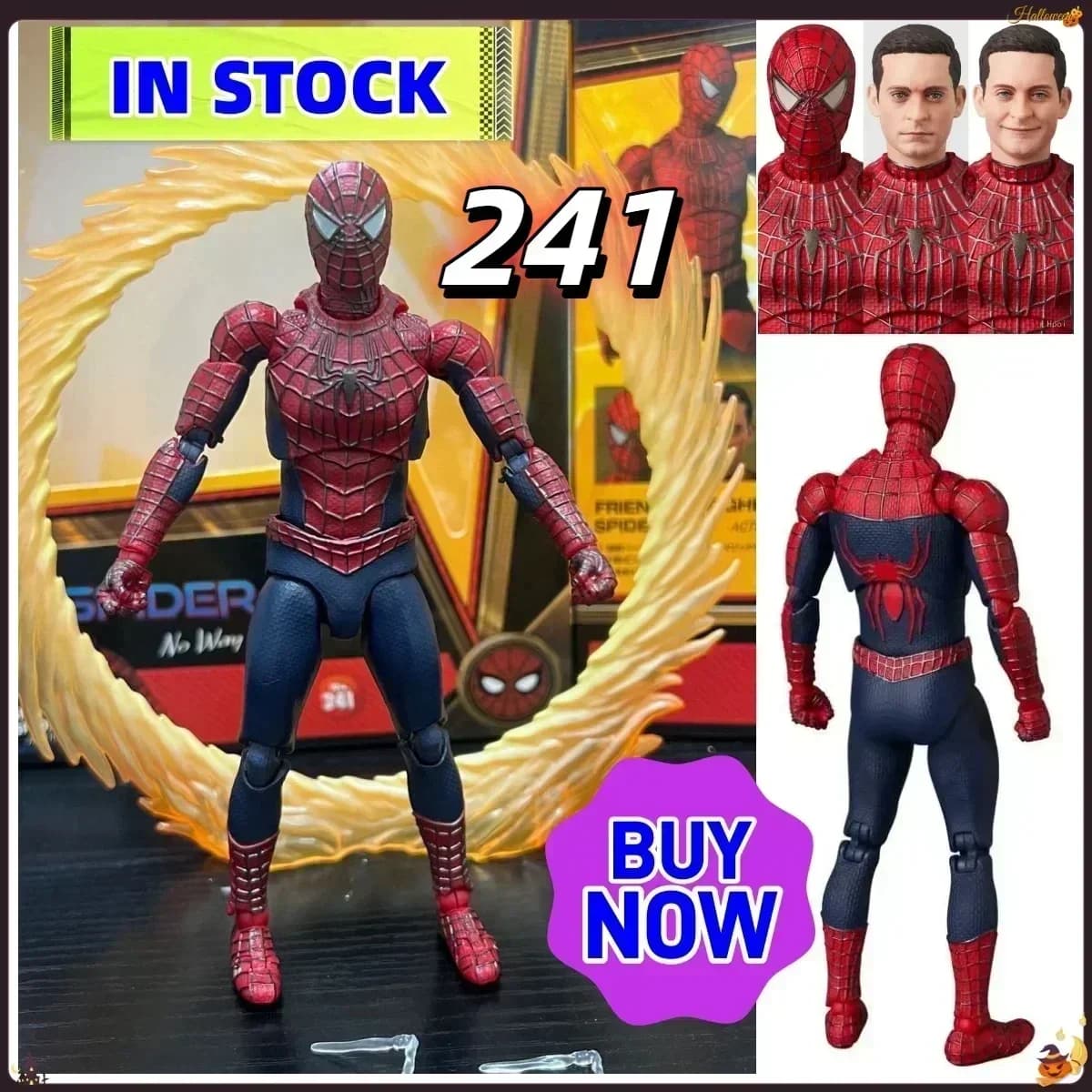 Nuova Figura Spider-Man Mafex N.241 di Toby Maguire, Heroes Have No Return, Action Figure Anime GK, Best Seller, Regalo