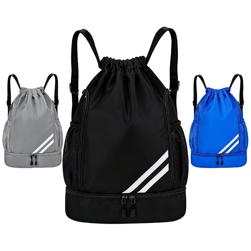 Large Capacity Sport Backpack Running Hiking Basketball Football Bag Dry and Wet Separation Swimming Bag Gym Fitness Training Backpack
