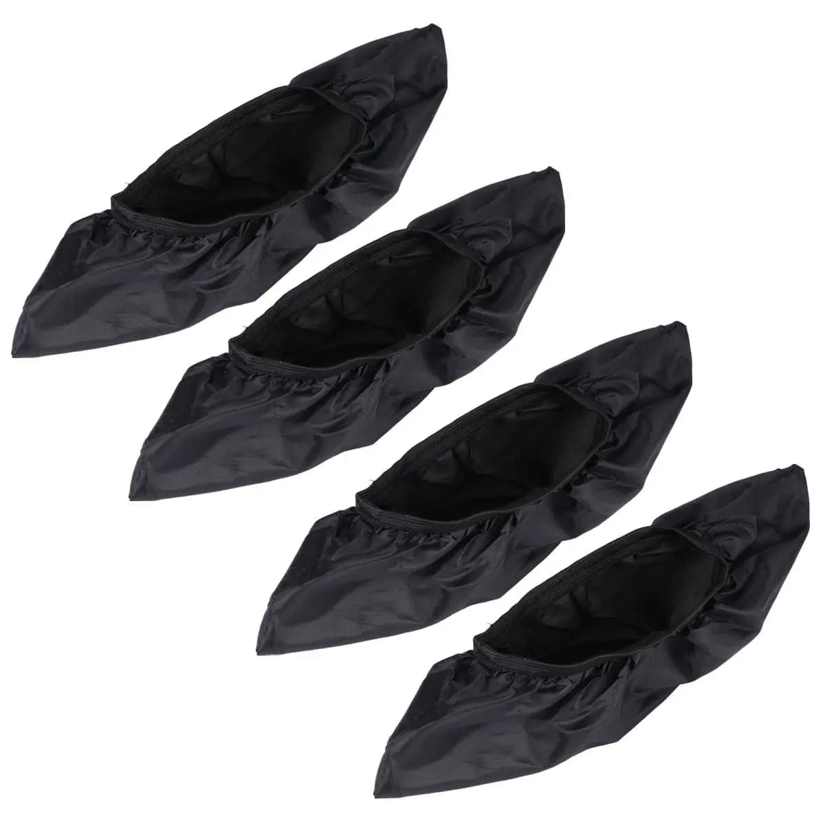 2Pairs Washable Skate Protector Nylon Breathable Flexible Shoes Cover for Ice Skates Outdoor Travel Rain Snow Proof