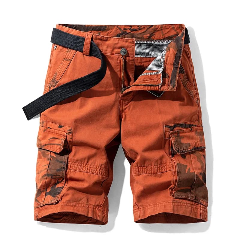 2025 Pantaloncini casual estivi in cotone 100% da uomo nuovi Pantaloncini multitasche Tinta unita 4 colori Pantaloncini traspiranti per esterni