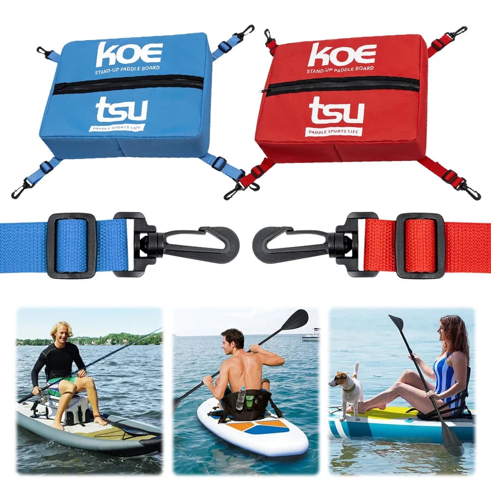 Borsa portaoggetti per paddle board con fibbia regolabile Borsa termica per paddleboard stand-up Borsa portaoggetti per alimenti con cerniera sigillata Accessori per kayak