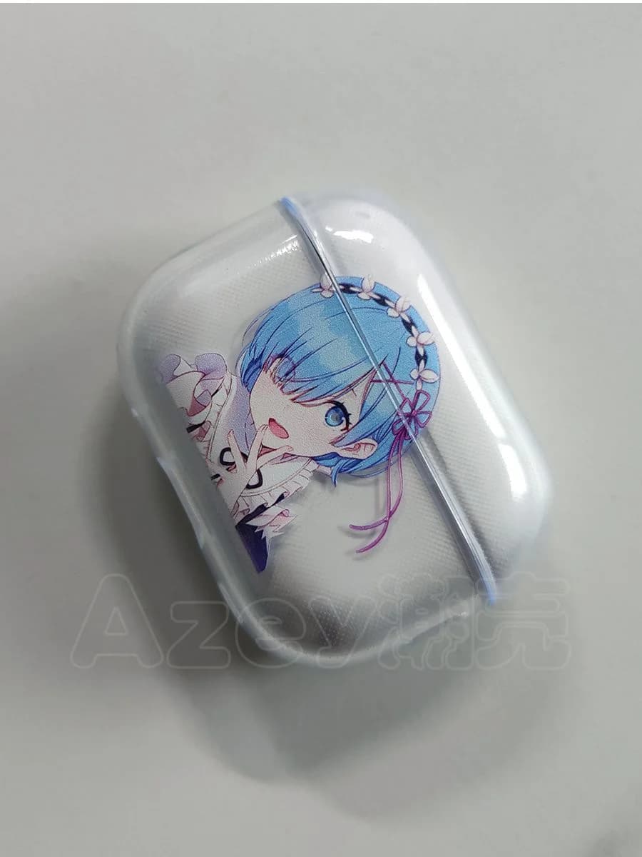 Custodia in silicone morbido TPU Evil Rebellion Geass Japan Anime per AirPods 4 Pro 1 2 3, trasparente, per auricolari Bluetooth