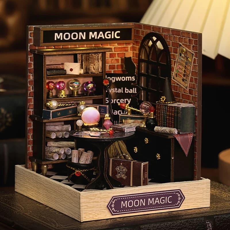 Miniature Wooden Dolls House Kit Small Home DIY Puzzle 3D Assembly Model Bedroom Decoration Toys Birthday Gifts