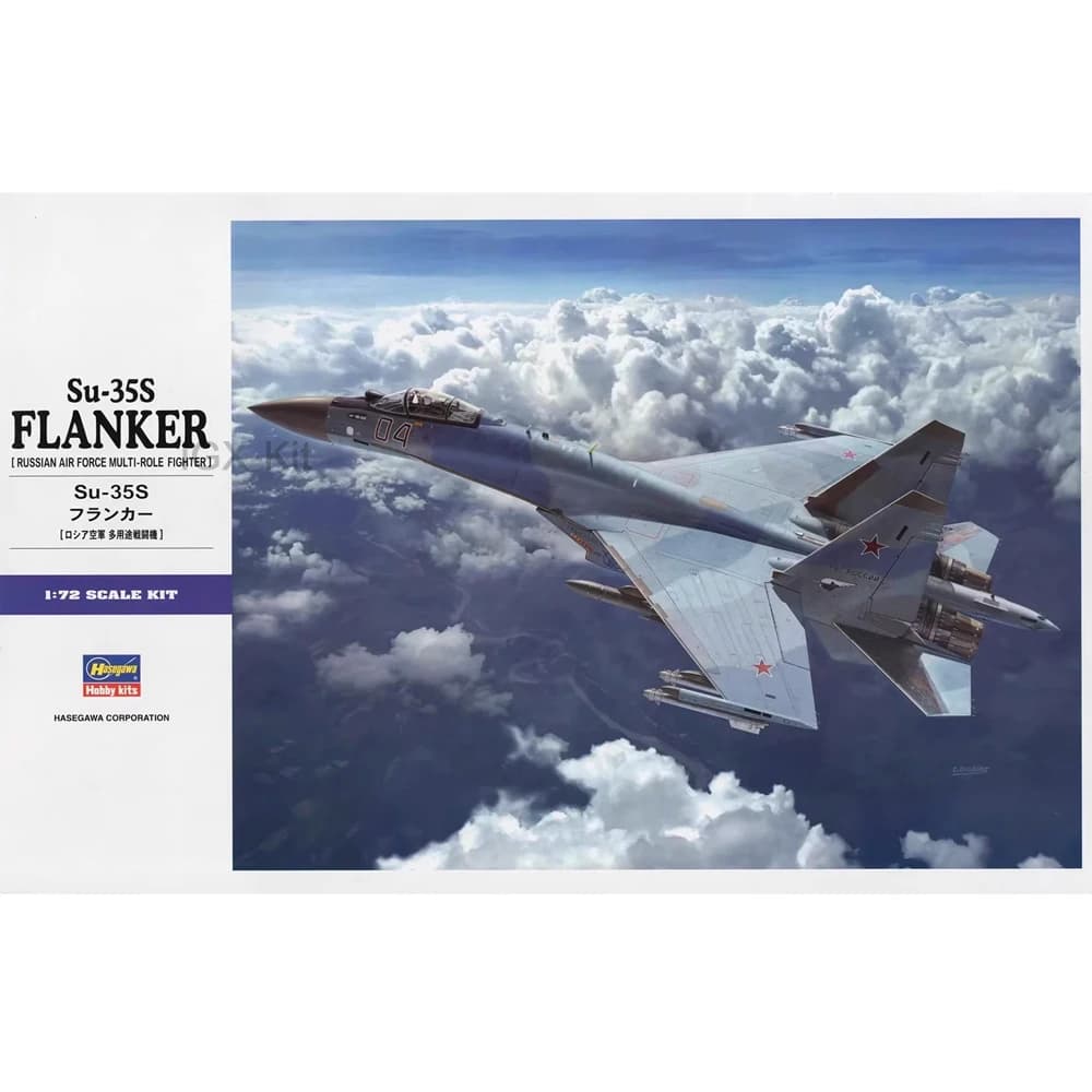 Hasegawa 01574 Scala 1/72 Russo Su35 Su-35S Flanker E Aereo da caccia Aereo da caccia Hobby Giocattolo artigianale Kit di costruzione di modello in plastica