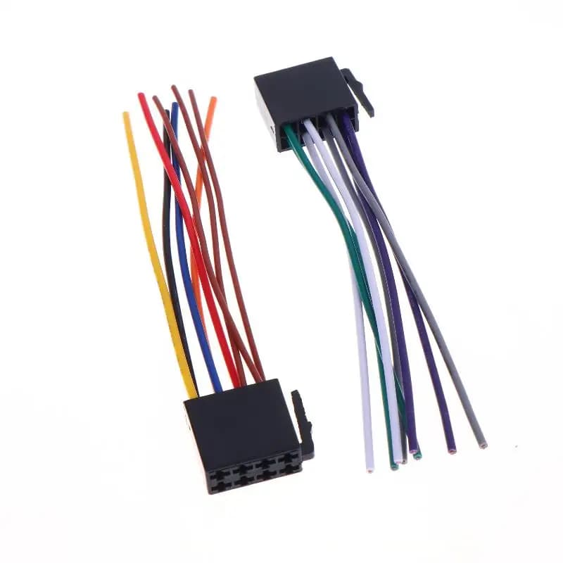 Set di 1/5 adattatori universali per cablaggio, adattatore con filettatura interna ISO, cablaggio per autoradio, kit di connettori per cablaggio.