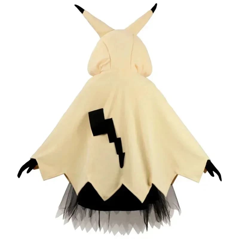 Costumi di Halloween ★ Costume cosplay Mimikyu, simpatico mantello con cappuccio, coperta per casa, mantello con orecchie e guanti ☆ Nuovo