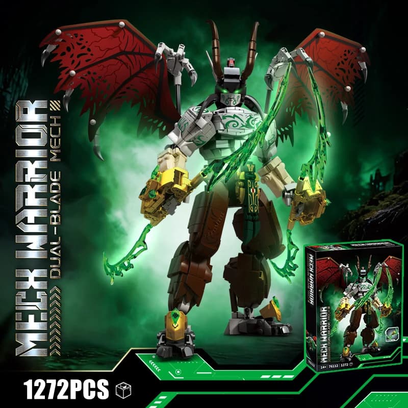 Blocchi da Costruzione Meccanici Tecnici Guerriero Eroe Mech Robot Bestia Aliena High-Tech MOC Mattoncini da Collezione Giocattoli Regalo di Natale per Bambini
