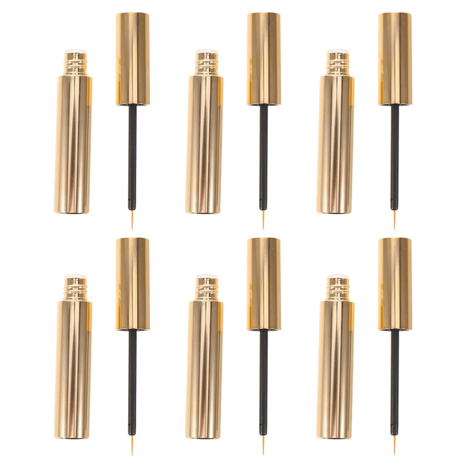 6 tubetti vuoti per mascara con applicatore, 10 ml, in plastica robusta, a prova di perdite, ricaricabili, per eyeliner, lucidalabbra fai da te e adesivo per ciglia