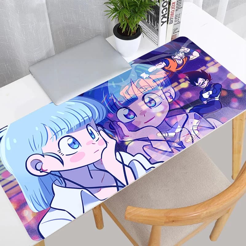 DBZ Dragon Ball Bulma Z Mouse Pad kawaii Anime Desk Mat E-sports Gaming Accessories Varmilo Keyboard Pad Gamer Computer Mousepad