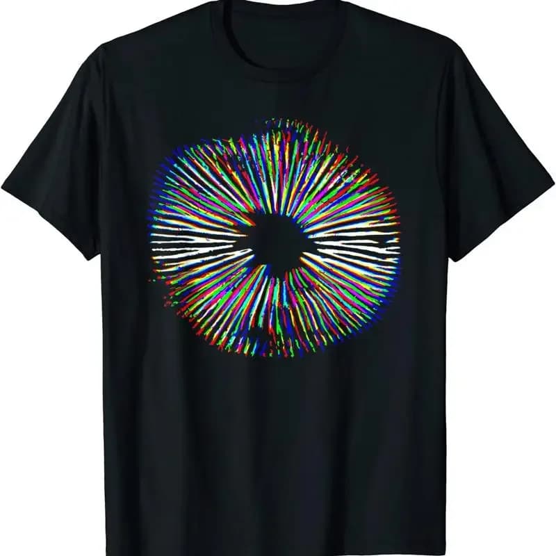 Psychedelic Mushroom Spore Print Magic Present T Shirt Size S 5Xl