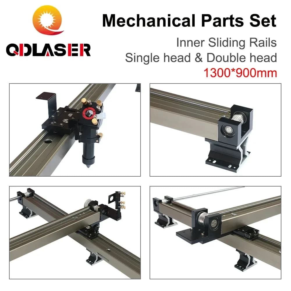 QDLASER Mechanical Inner Sliding Rails Kits Spare Parts DIY 1300*900mm for 1390 CO2 Laser Engraving Cutting Machine