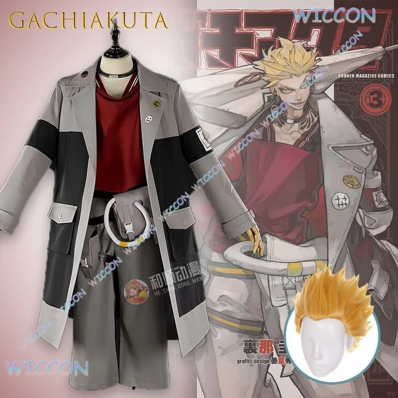 GACHIAKUTA Enjin Cosplay Costume Enjin Engine Game Unisex Outfit Convention Lolita Fashion Halloween Party