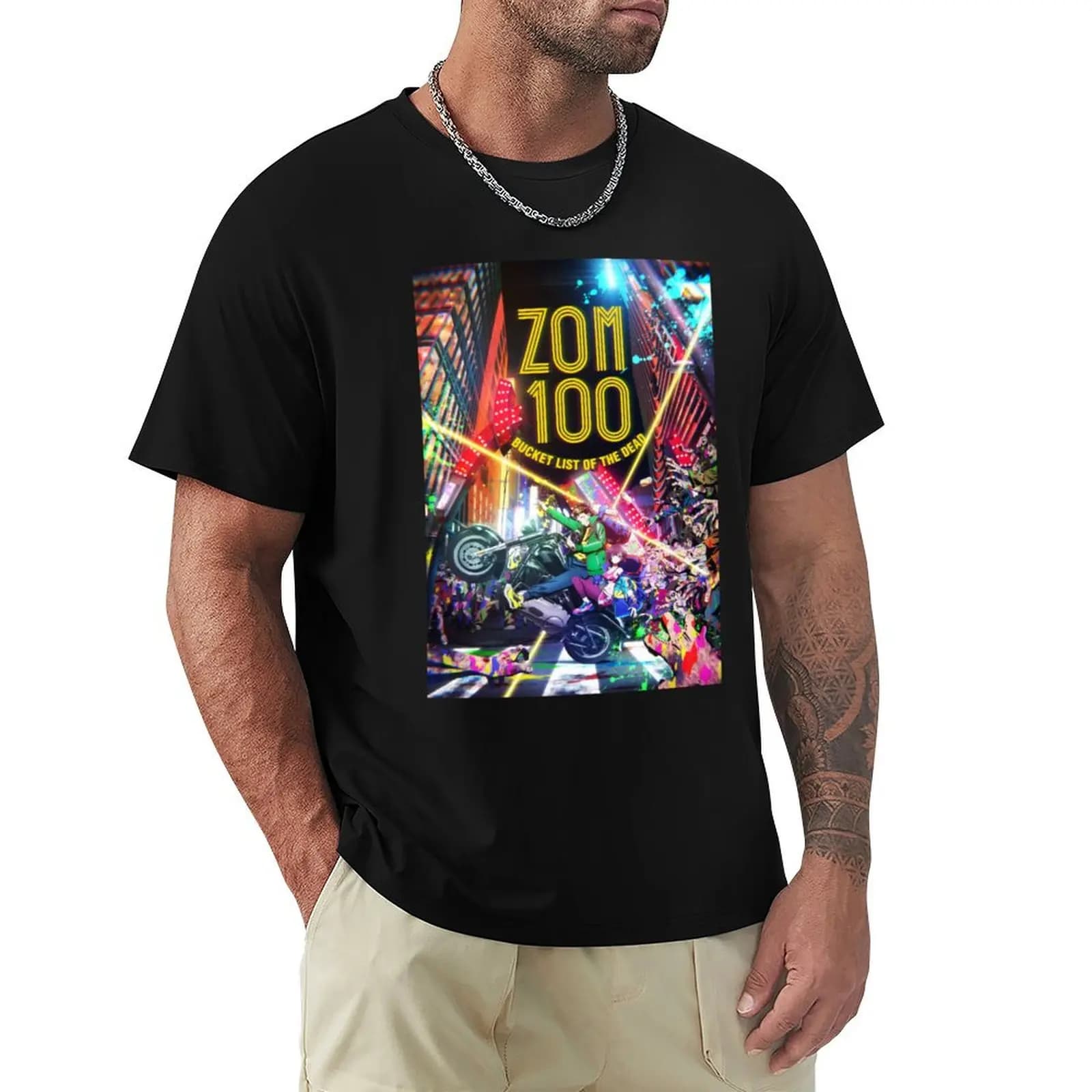 Zom 100 The Ultimate Bucket List for the Undead Adventureanimemangaanime hype T-shirt in tessuto elasticizzato, comoda maglietta