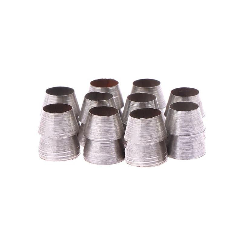 CPI-10pcs Safety Round Handle Wedges Steel Hammer Handle Splitting Wedge Set For Axe Claw Hammer Steel For Carpentry Maintenance