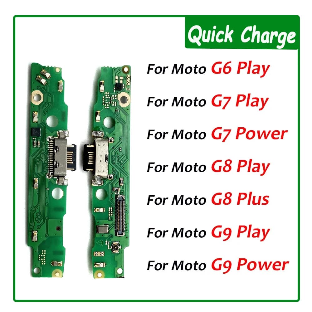 Nuovo per Moto G9 Power G8 Plus G7 Power G6 Play USB Charger Port Jack Dock Connector scheda di ricarica cavo flessibile con microfono