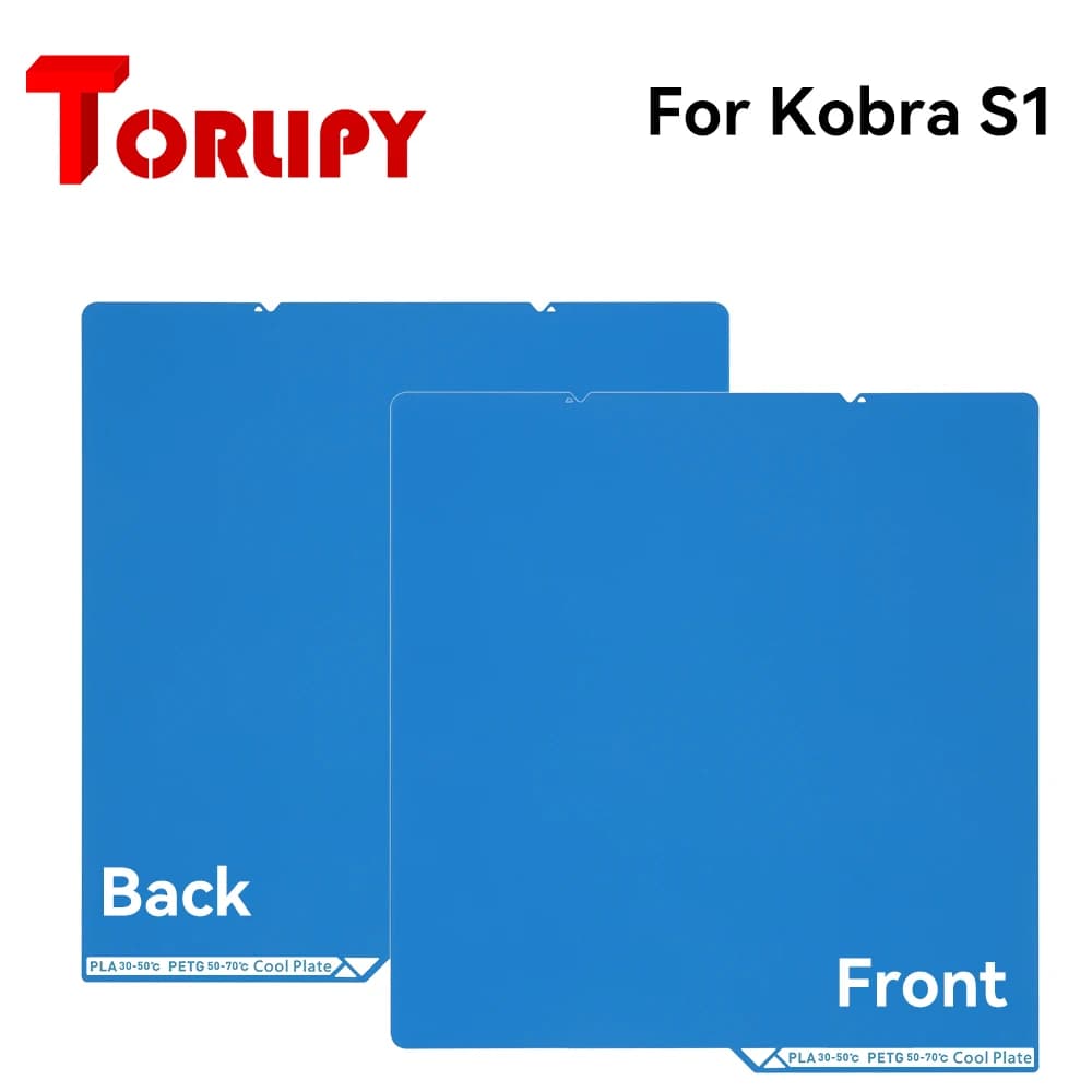 Stampante 3D Kobra S1 Piastra fredda Letto stampante 3D bifacciale 200x200mm satinato (compatibile PLA/PETG) Accessori per stampante 3D