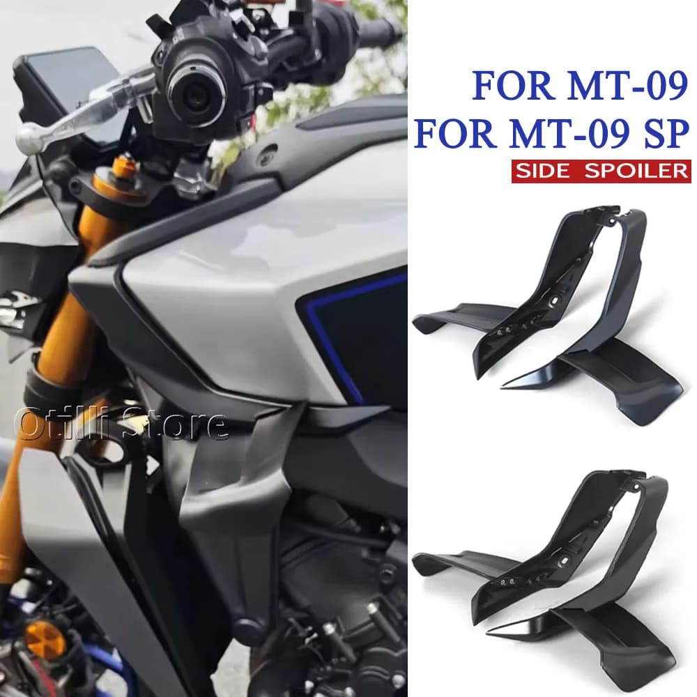 Alette laterali fisse per carenatura moto in ABS compatibili con Yamaha MT-09 SP MT09 MT 09 SP 2024 2025 2026
