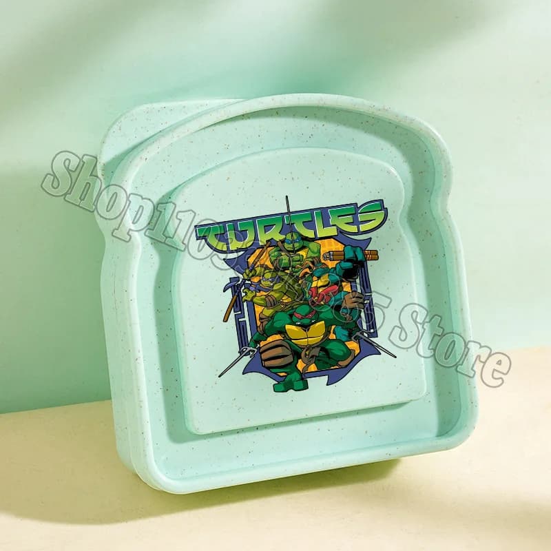 Teenage Mutant Ninjas Turtles Lunch Box for Kids New Cartoon Food Storage Containers Student School Picnic Bento Children Gift