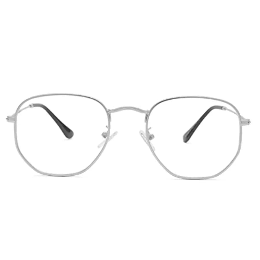 Pro Ae exagonal Non-Prescrt Glasses Frame Women Men Designer Square Round Clear Lens Eyeglasses