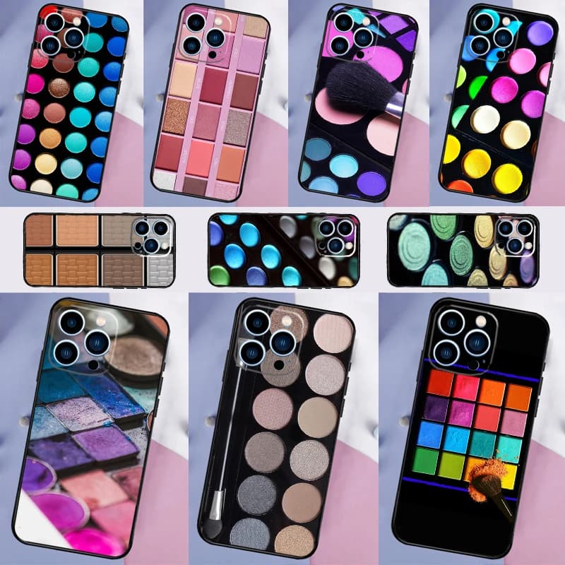 Custodia a forma di palette di ombretti per Xiaomi Redmi Note 14 13 12 10 11 15 Pro Plus, Cover per Redmi 15 15C 13C 10C 12C 14C